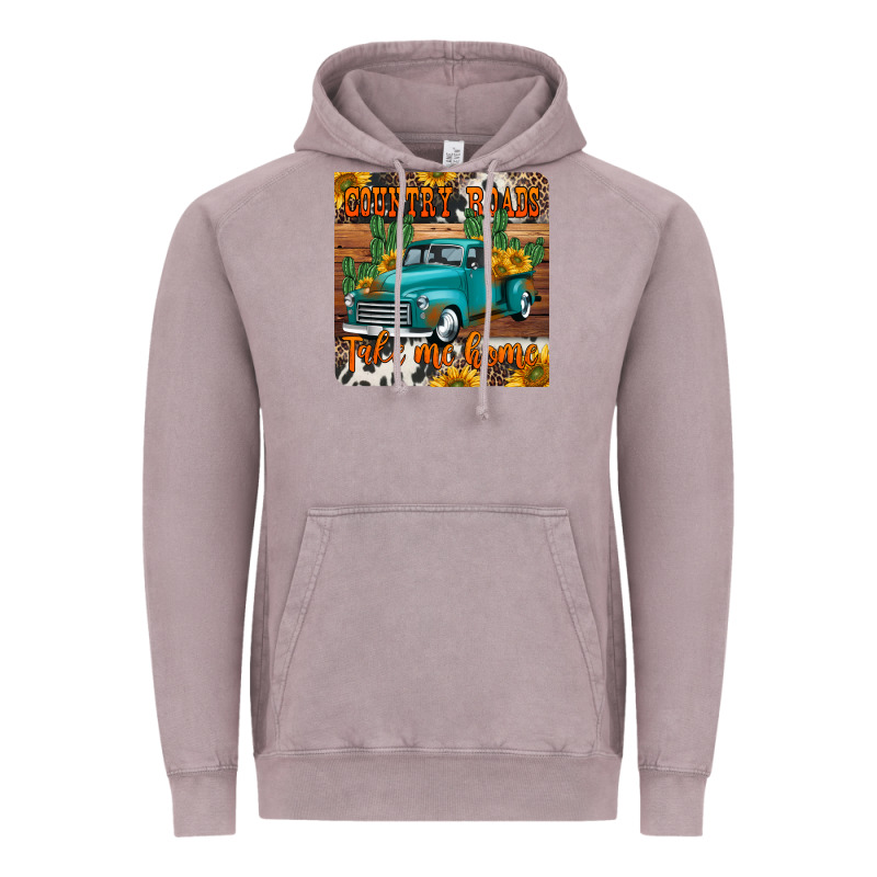 Country Roads Take Me Home Truck Coaster Vintage Hoodie by Jasminsmagicworld | Teevron