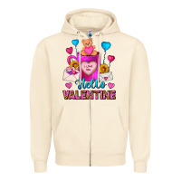 Sandshell hello valentine valentines day coffee mug Zipper Hoodie - FaDigitalArtStudio