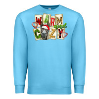 Ocean Blue warm and cozy donkey Premium Sweatshirt - FaDigitalArtStudio