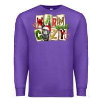 Purple warm and cozy donkey Premium Sweatshirt - FaDigitalArtStudio