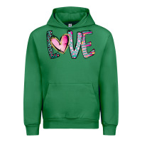 Emerald Valentine Love Urban Hoodie - CowhideDigitalArt