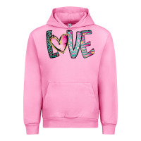 Fuchsia Pink Valentine Love Urban Hoodie - CowhideDigitalArt