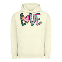 Pigment Pistachio Valentine Love Urban Hoodie - CowhideDigitalArt