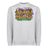Heather Grey king cake calories dont count Heavyweight Sweatshirt - CowGirlArtShop