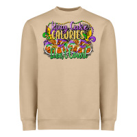 King Cake Calories Dont Count Heavyweight Sweatshirt | Teevron