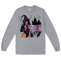 Heather Grey Witchy Woman Long Sleeve Tee - texasbilliewilder