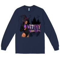Navy Witchy Woman Long Sleeve Tee - texasbilliewilder