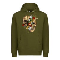 Army Green nature skull Premium Hoodie - RanaPortraitStore