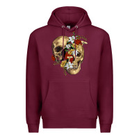 Burgundy nature skull Premium Hoodie - RanaPortraitStore