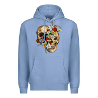 Colony Blue nature skull Premium Hoodie - RanaPortraitStore