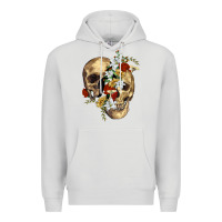 Dove Grey nature skull Premium Hoodie - RanaPortraitStore