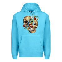 Ocean Blue nature skull Premium Hoodie - RanaPortraitStore
