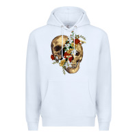 White nature skull Premium Hoodie - RanaPortraitStore