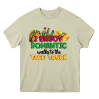 Mossy i enjoy romantic walks to the taco truck Heavy Core Tee - MaliasSmallBusiness