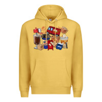 Antique Gold Postal Worker Coffee Cups Premium Hoodie - FaDigitalArtStudio
