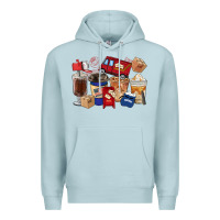Blue Mist Postal Worker Coffee Cups Premium Hoodie - FaDigitalArtStudio