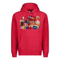 Cardinal Postal Worker Coffee Cups Premium Hoodie - FaDigitalArtStudio