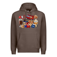 Coffee Postal Worker Coffee Cups Premium Hoodie - FaDigitalArtStudio