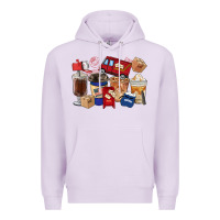 Lilac Postal Worker Coffee Cups Premium Hoodie - FaDigitalArtStudio