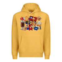 Mustard Postal Worker Coffee Cups Premium Hoodie - FaDigitalArtStudio