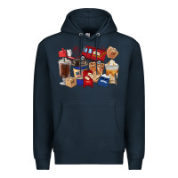 Navy Postal Worker Coffee Cups Premium Hoodie - FaDigitalArtStudio
