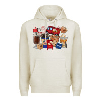 Oatmeal Heather Postal Worker Coffee Cups Premium Hoodie - FaDigitalArtStudio