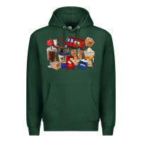 Sports Green Postal Worker Coffee Cups Premium Hoodie - FaDigitalArtStudio