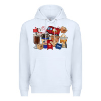 White Postal Worker Coffee Cups Premium Hoodie - FaDigitalArtStudio