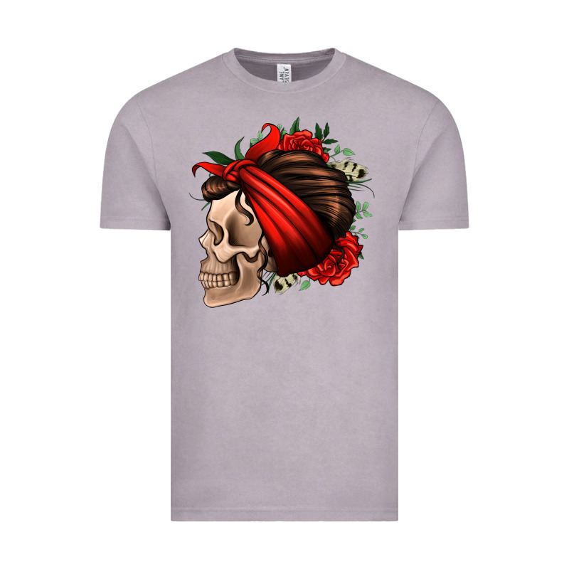 Bandana And Roses Skull Vintage Tee by Jasminsmagicworld | Teevron
