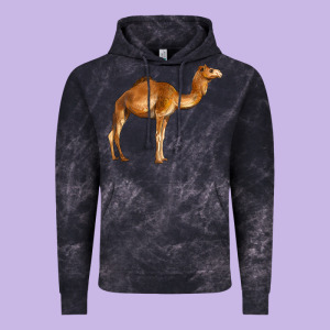 Camel Vintage Hoodie Designed By Barkaloodesign
