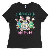 Chilling With My Peeps Ladies Tee | Teevron