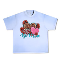 Grape Ice valentine's day be mine hearts sunflower Urban Heavy Tee - RanaPortraitStore