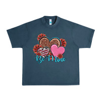 Midnight Navy valentine's day be mine hearts sunflower Urban Heavy Tee - RanaPortraitStore