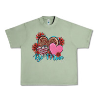 Valentine's Day Be Mine Hearts Sunflower Urban Heavy Tee | Teevron