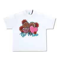 White valentine's day be mine hearts sunflower Urban Heavy Tee - RanaPortraitStore