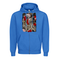 True Royal Two skeletons hugging Valentine's Day Zipper Hoodie - FaDigitalArtStudio