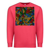 Cardinal african geometric seamless pattern Premium Sweatshirt - BundleAndBundleShop