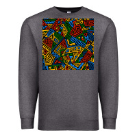 Charcoal Heather african geometric seamless pattern Premium Sweatshirt - BundleAndBundleShop