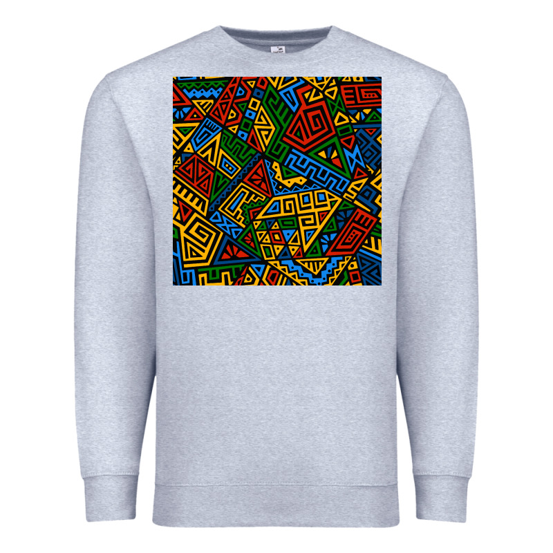African Geometric Seamless Pattern Premium Sweatshirt by BundleAndBundleShop | Teevron