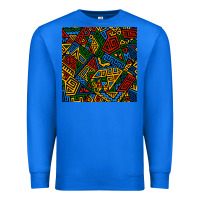 True Royal african geometric seamless pattern Premium Sweatshirt - BundleAndBundleShop