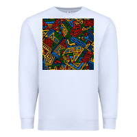 White african geometric seamless pattern Premium Sweatshirt - BundleAndBundleShop