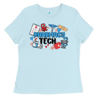 Baby Blue pharmacy tech Ladies Tee - MaliasSmallBusiness