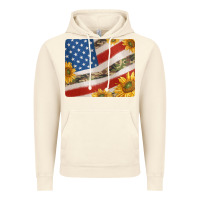 Vintage Artic american flag sunflowers and canouflage print veteran mousepad Vintage Hoodie - Jasminsmagicworld