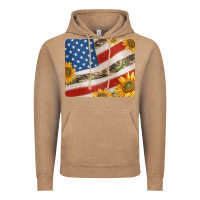 Vintage Coffee american flag sunflowers and canouflage print veteran mousepad Vintage Hoodie - Jasminsmagicworld