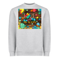 Heather Grey love needs no words Heavyweight Sweatshirt - CowGirlArtShop