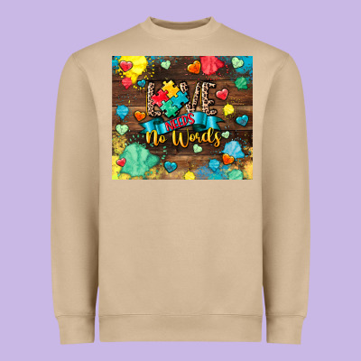 Love Needs No Words Heavyweight Sweatshirt Designed By Cowgirlartshop