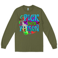 Army Green Pick Your Poison Long Sleeve Tee - texasbilliewilder