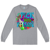 Heather Grey Pick Your Poison Long Sleeve Tee - texasbilliewilder