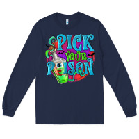 Navy Pick Your Poison Long Sleeve Tee - texasbilliewilder