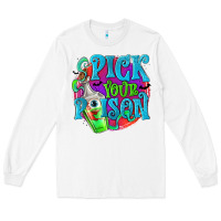 White Pick Your Poison Long Sleeve Tee - texasbilliewilder